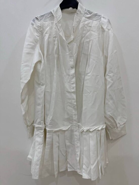 Dresses & Skirts - White Pleated Mini Dress